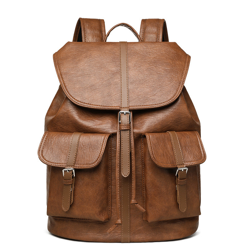 Premium Vintage Leather Backpack — product view 1