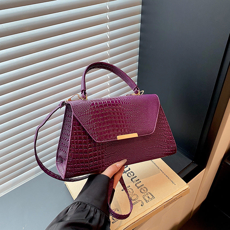 Textured Leather Shoulder Bag — product view 2