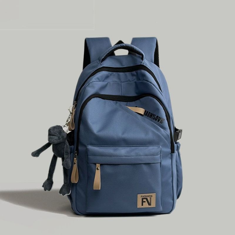 Versatile Urban Backpack with Cute Keychain LoungeYard — product view 4