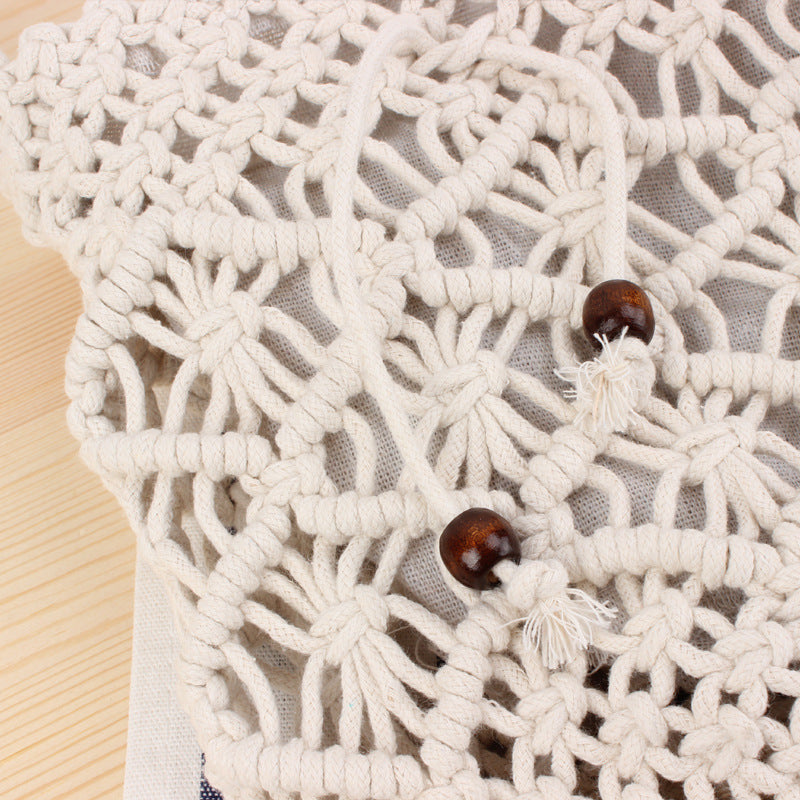 Handmade Macrame Shoulder Bag LoungeYard — product view 3