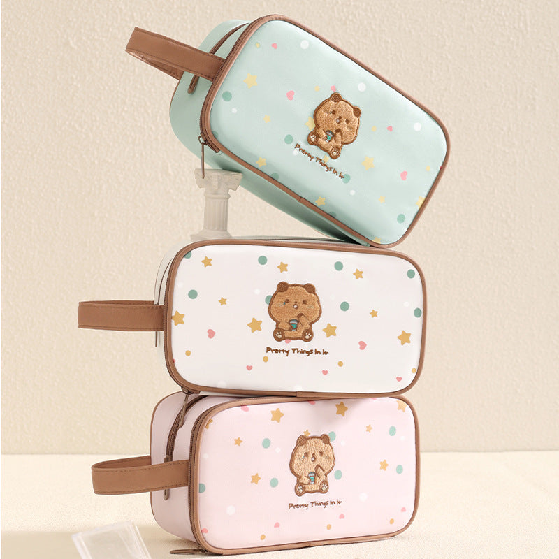 Cute Animal Pattern Makeup Pouch LoungeYard — product view 2