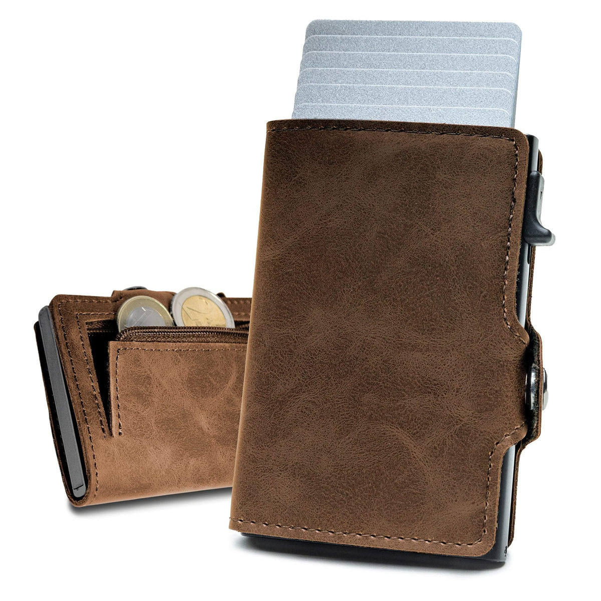RFID-Blocking Multi-Functional Leather Wallet LoungeYard — product view 1