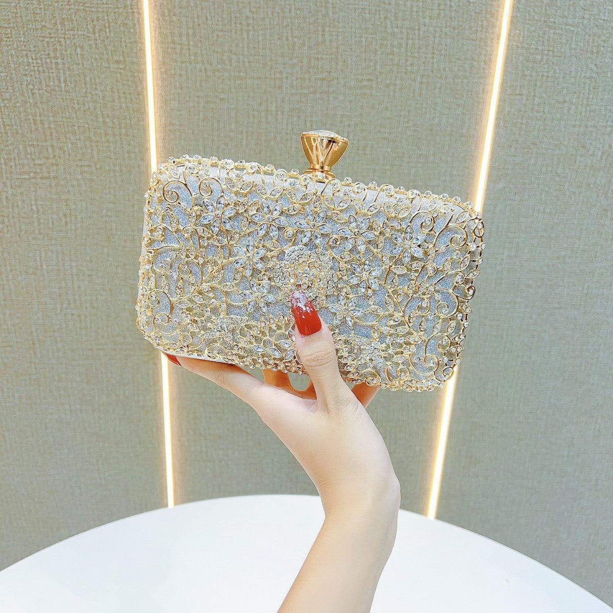 Ornate Embellished Evening Clutch — product view 7