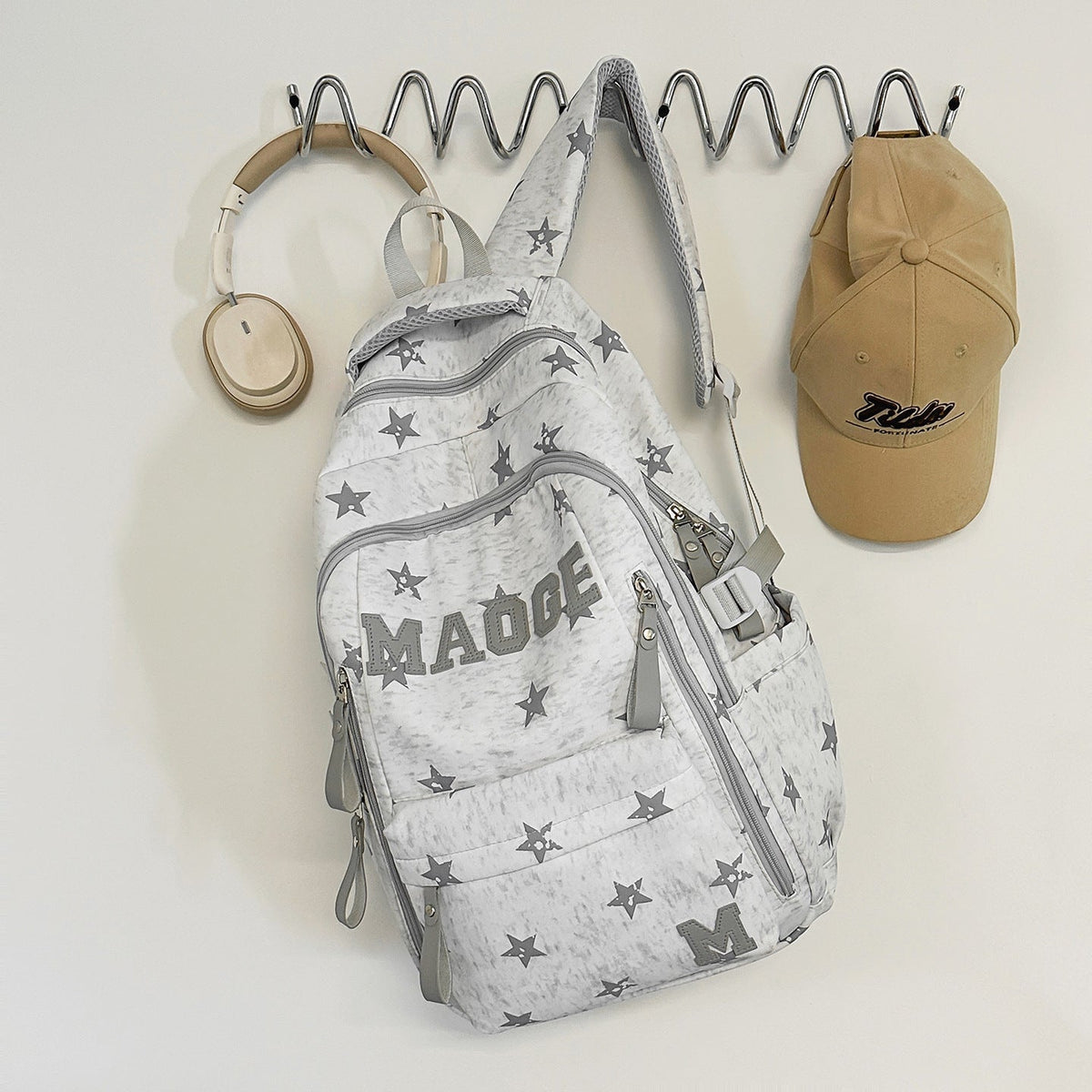 Fun Star-Print Backpack LoungeYard — product view 7
