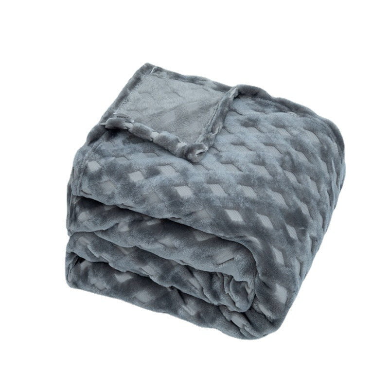Women’s Microfiber Cozy Blanket with Diamond Pattern, 59.06 × 78.74 in — product view 3