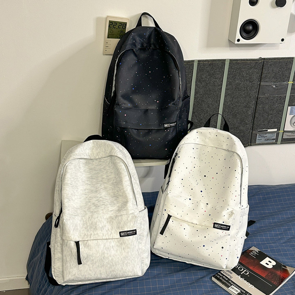 Space-Patterned Casual Backpack LoungeYard — product view 4