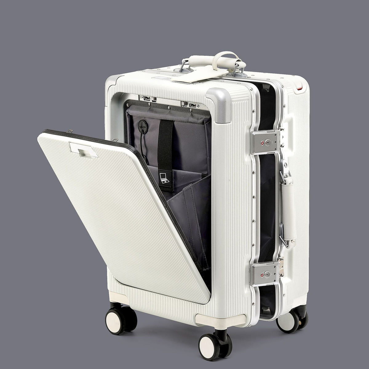 High-Tech Multi-Compartment Travel Suitcase — product view 2