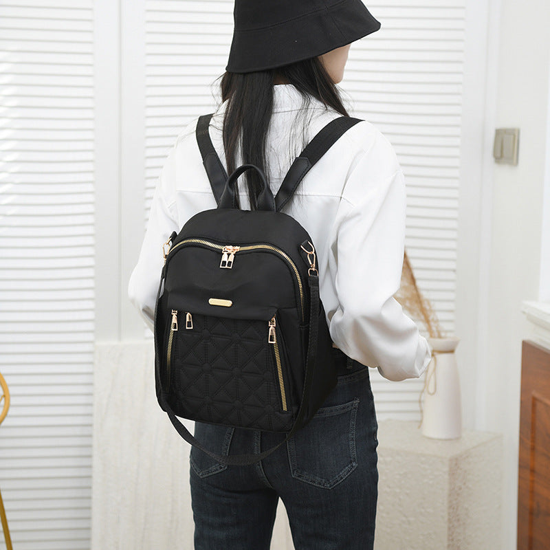 Elegant backpack bag with structured design and practical compartments LoungeYard — product view 2