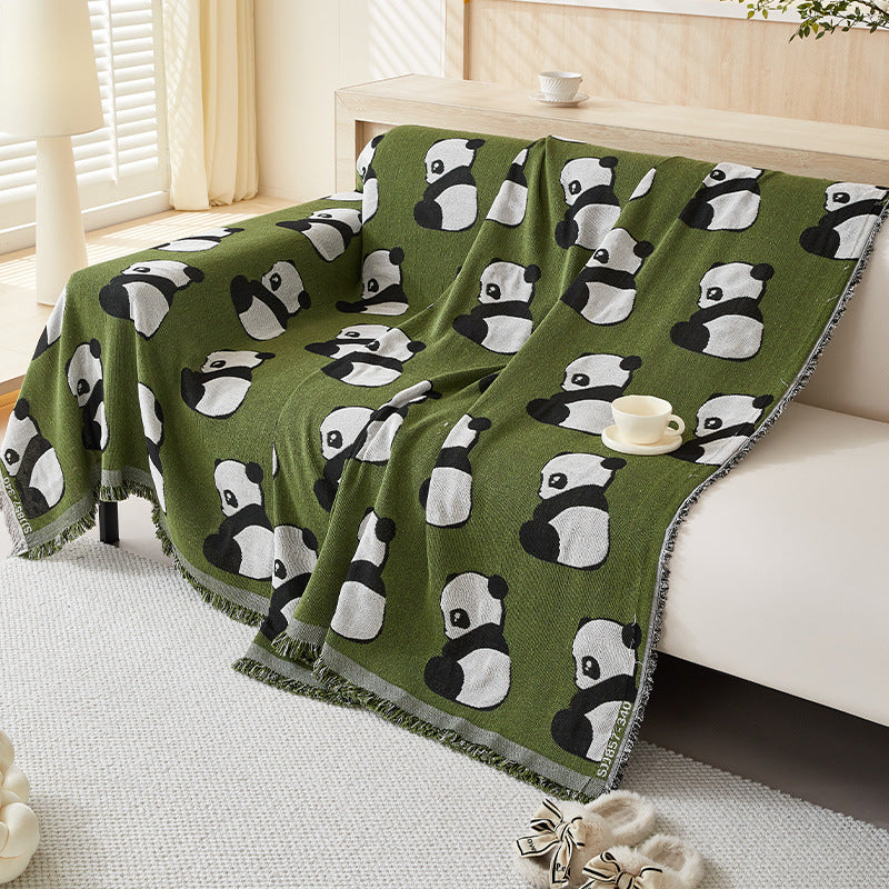 Cozy Panda Pattern Throw Blanket — product view 3