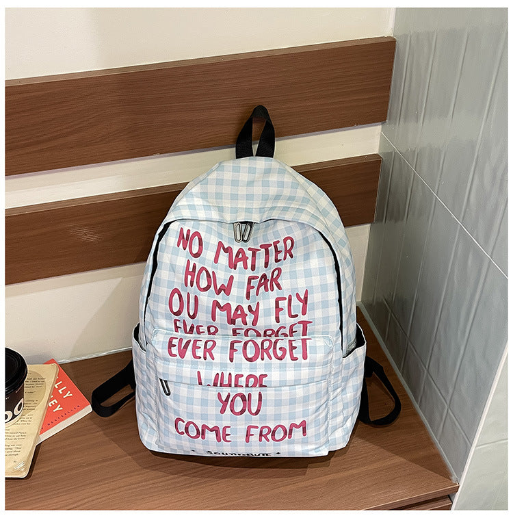 Inspirational Graphic Print Backpack — product view 1