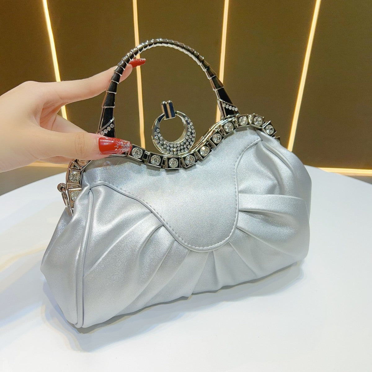 Glamorous Padded Evening Handbag — product view 6