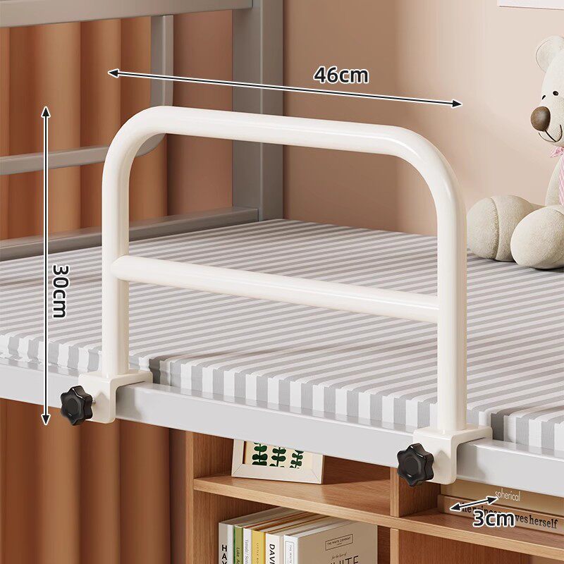 Padded Clamp-Mounted Bed Safety Rail with Fabric Panel — product view 4