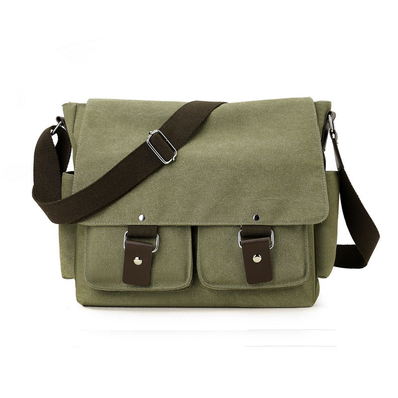 Classic Canvas Messenger Bag LoungeYard — product view 3
