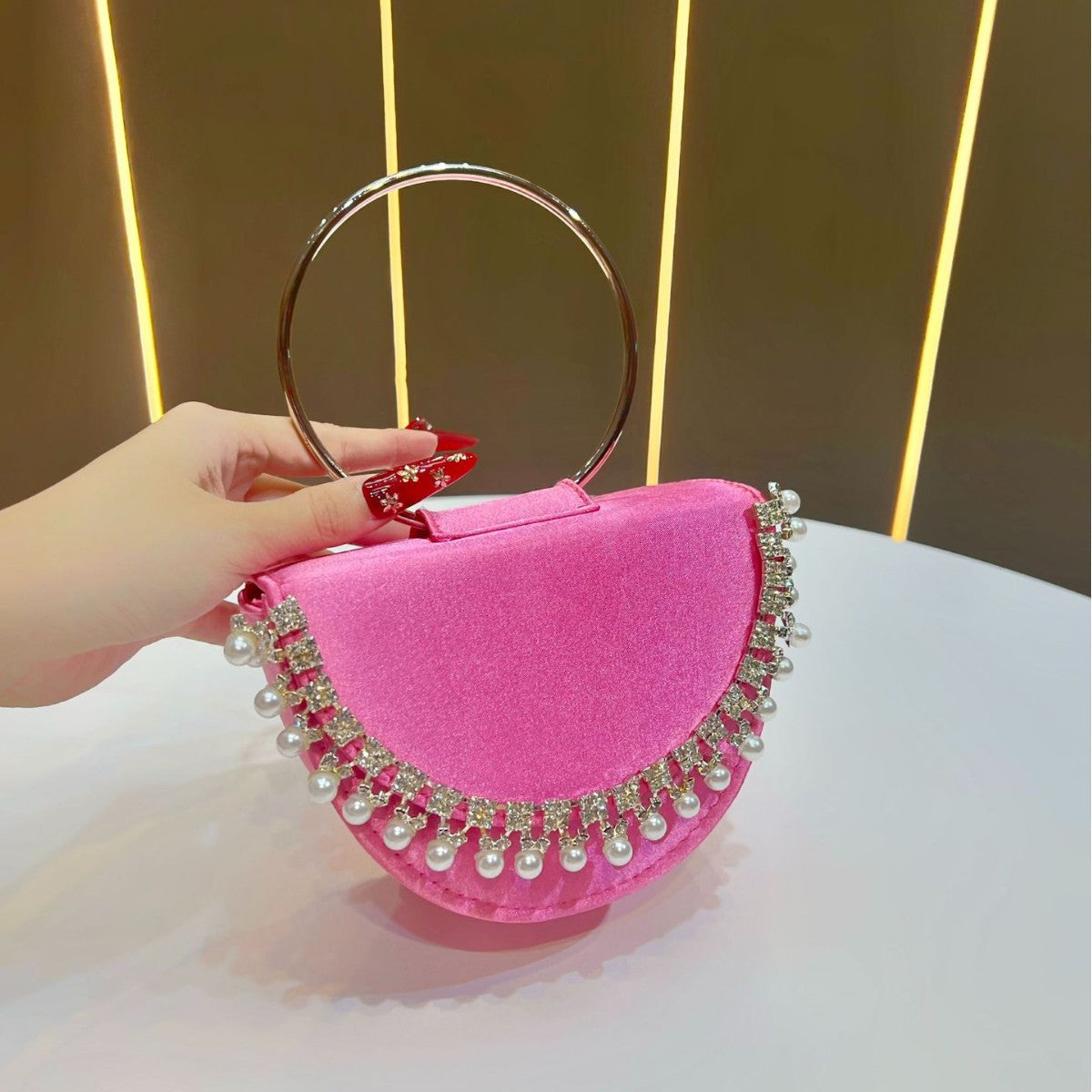 Pearl-Accented Evening Clutch — product view 1