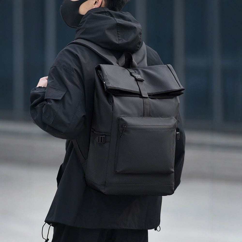 Waterproof Roll-Top Urban Backpack LoungeYard — product view 3