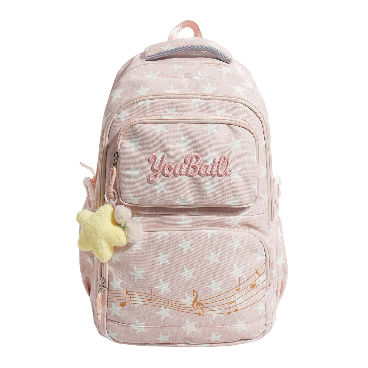 Star-Patterned Canvas Backpack LoungeYard — product view 5