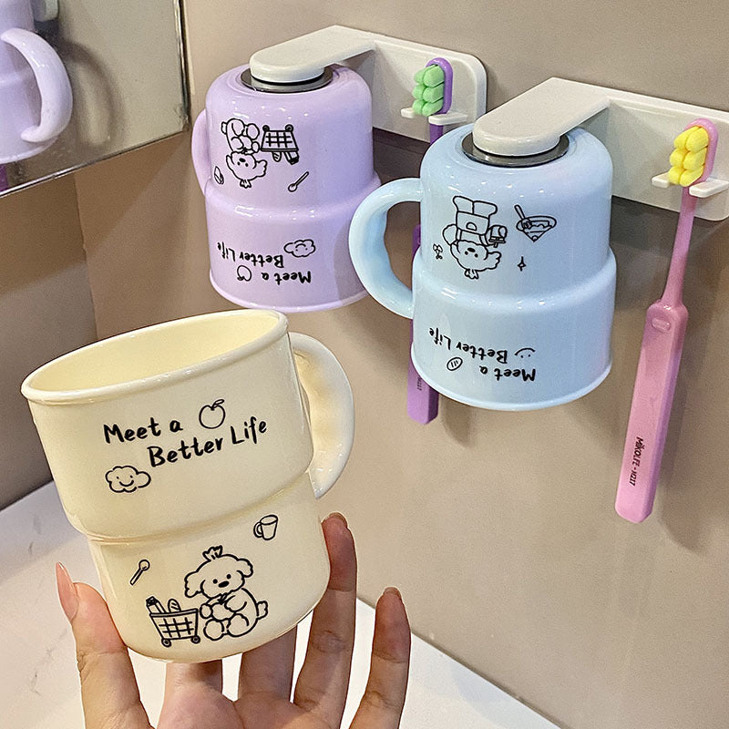 Wall-mounted cup holder with creative and playful design LoungeYard — product view 1