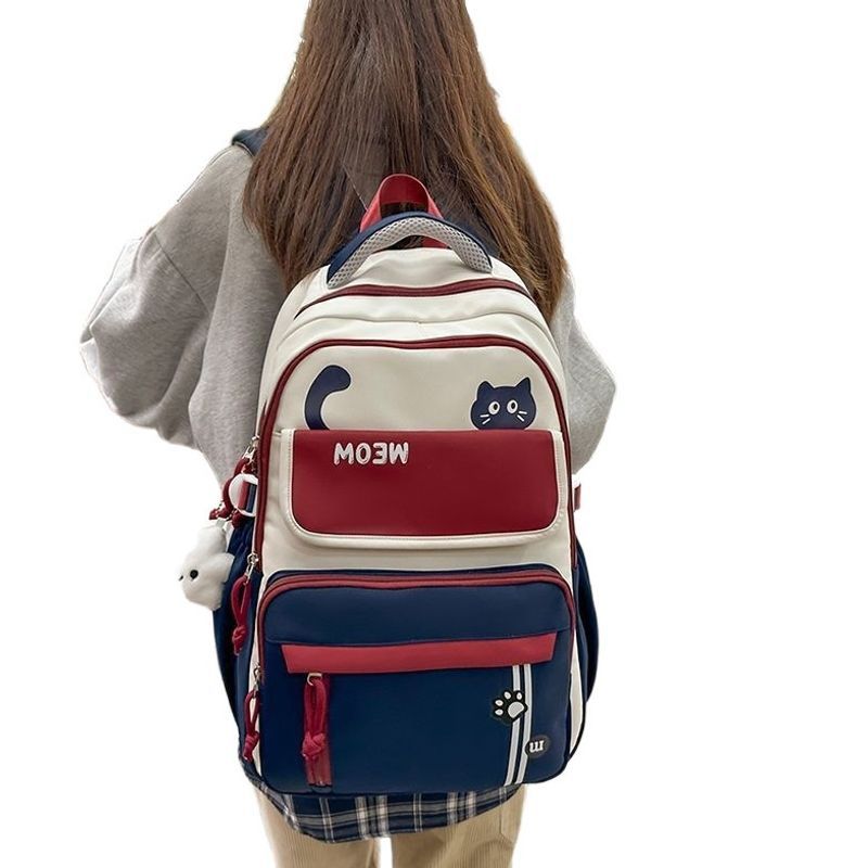 Fun Cat-Themed School Backpack LoungeYard — product view 5