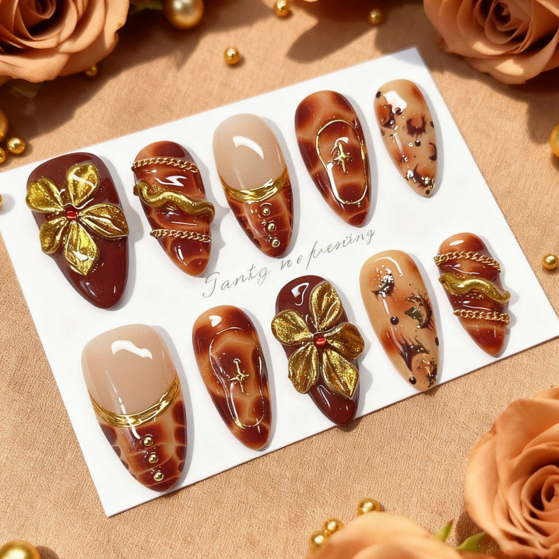 Premium Decorative Acrylic Press-On Nail Set — product view 5