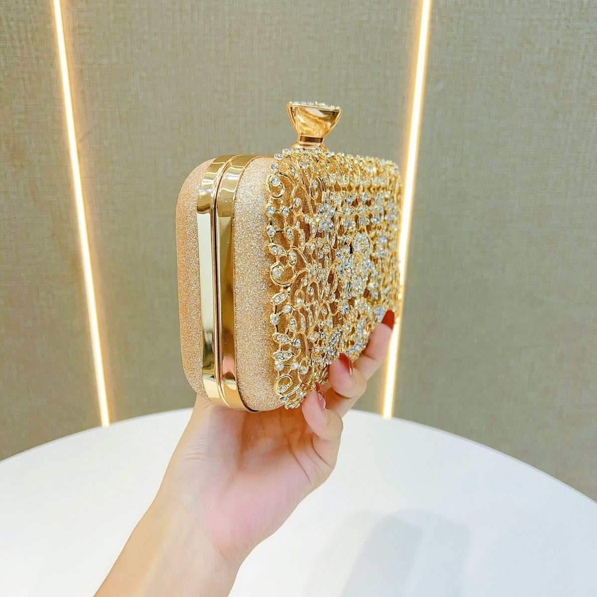 Ornate Embellished Evening Clutch — product view 2