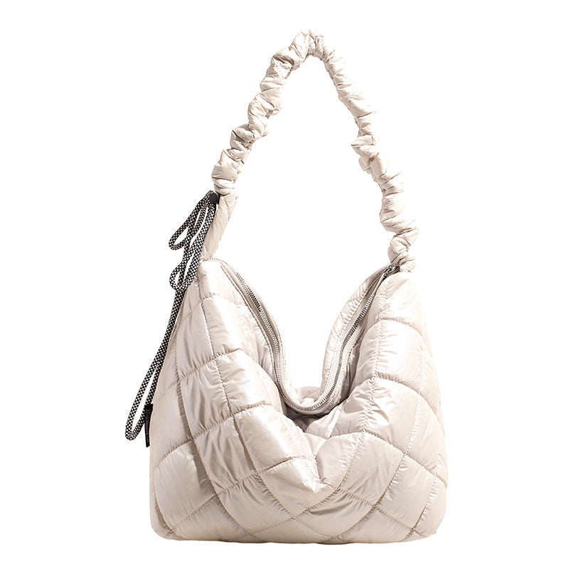 Quilted Puffer Shoulder Bag — product view 2