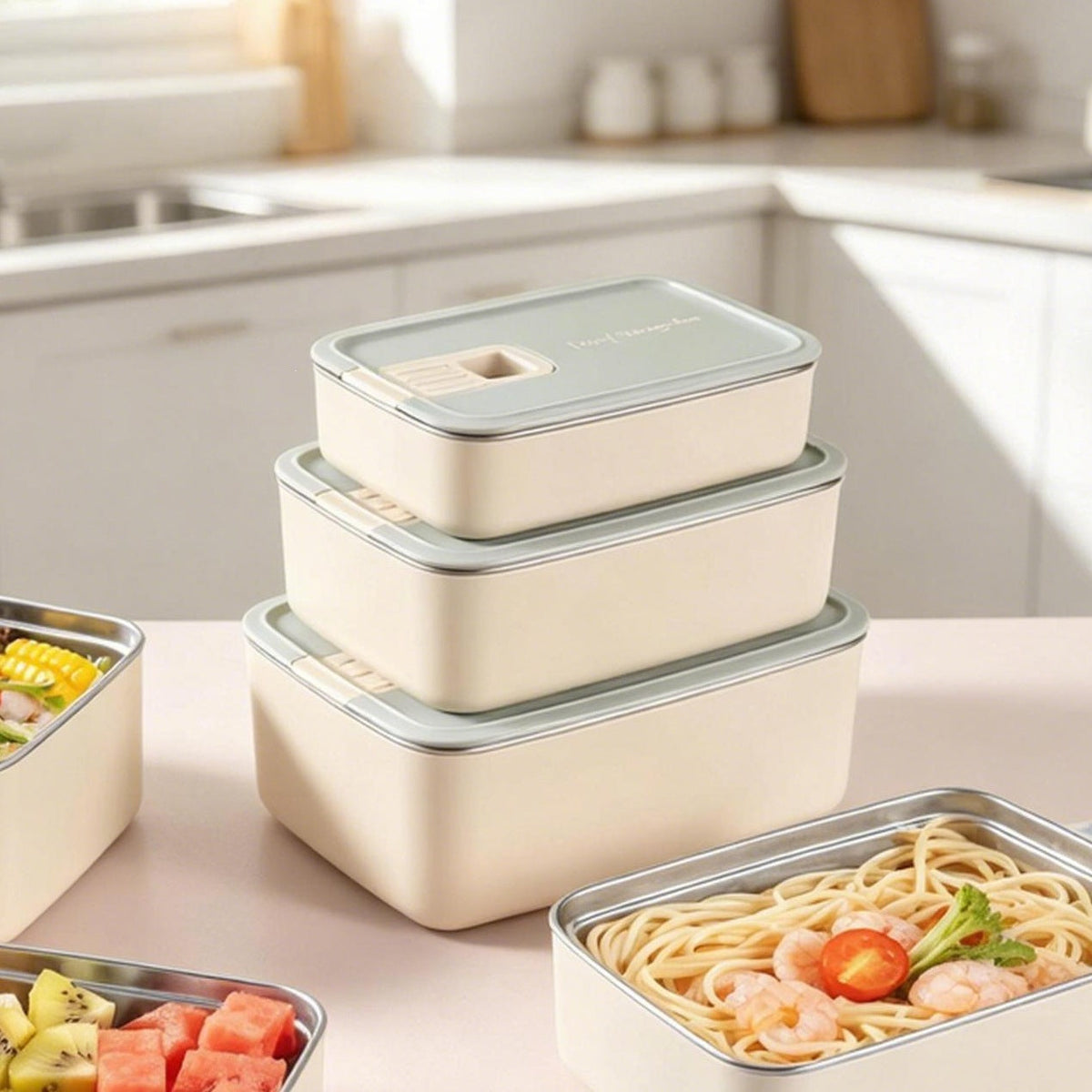 Versatile Leak-Proof Multi-Compartment Lunch Box — product view 1