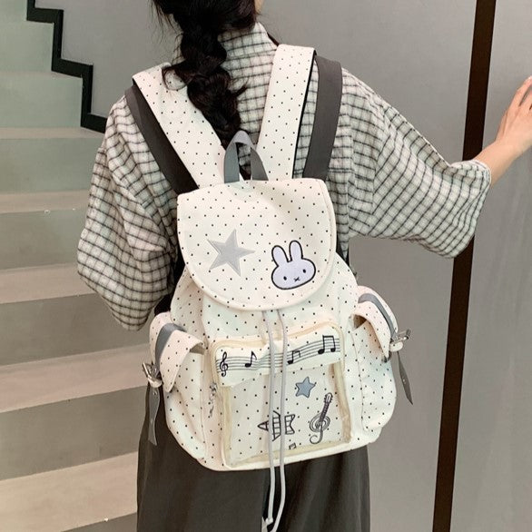 Cute Illustrated Character Backpack LoungeYard — product view 1