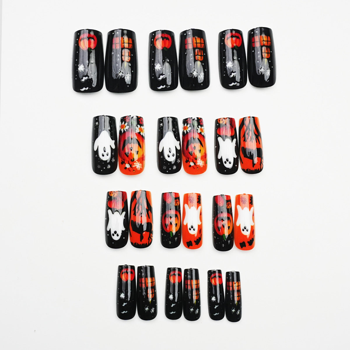 Halloween-Themed Artistic Press-On Nail Set — product view 4