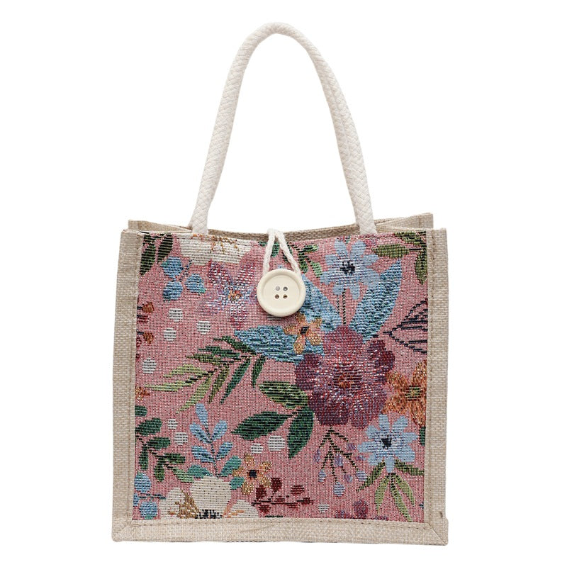 Floral Embellished Mini Tote Bag — product view 5