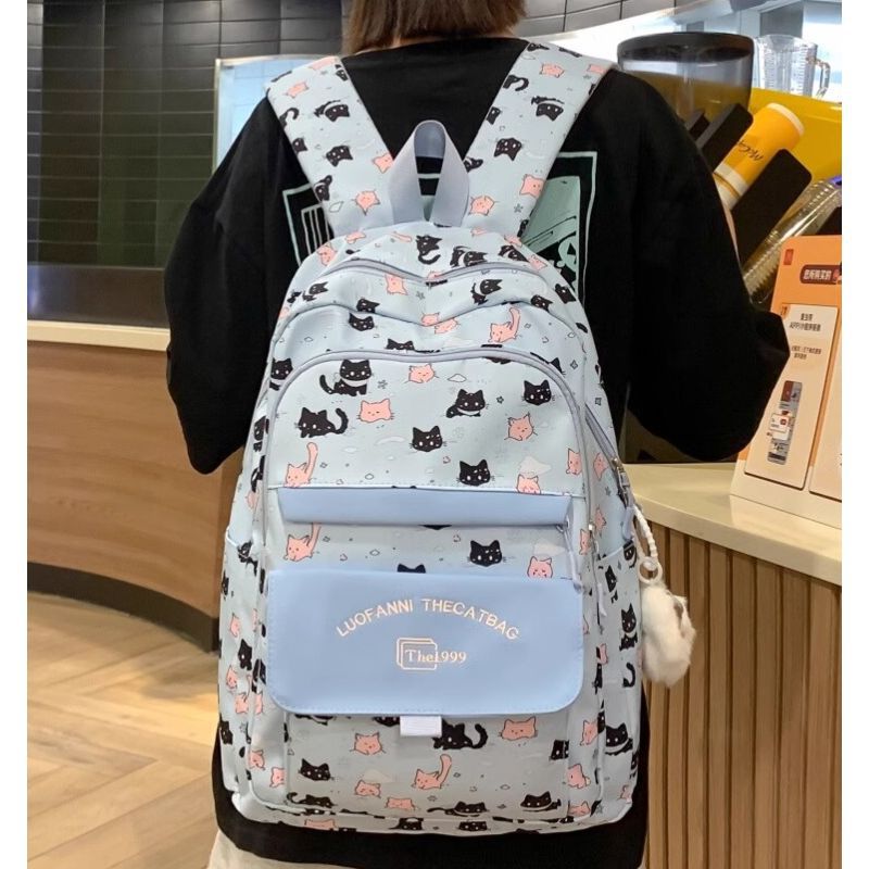 Playful Cat-Themed Backpack LoungeYard — product view 5