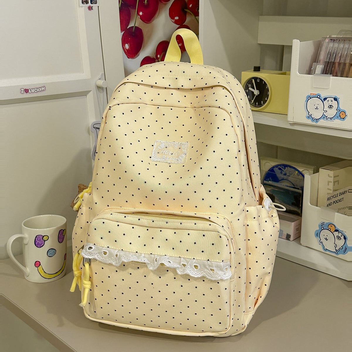 Adorable Polka Dot Backpack LoungeYard — product view 6