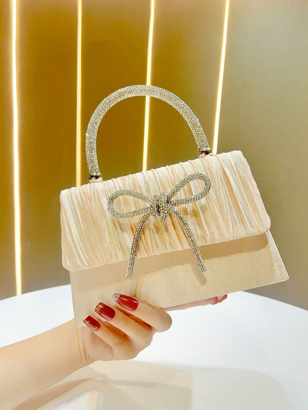 Elegant Textured Handheld Evening Bag — product view 7