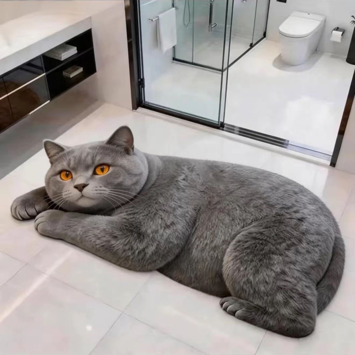 Cute Dog Shaped Bath Mat — product view 3