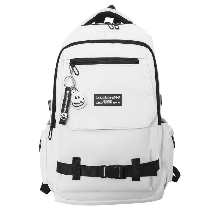 Artistic Graphic Print Backpack LoungeYard — product view 5
