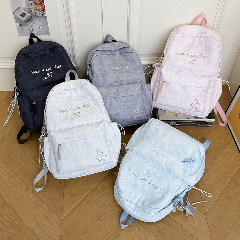 Multi-Functional Emblazoned Casual Backpack LoungeYard — product view 4