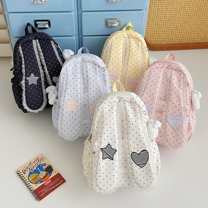 Cute Bunny-Ear Drawstring Backpack LoungeYard — product view 4