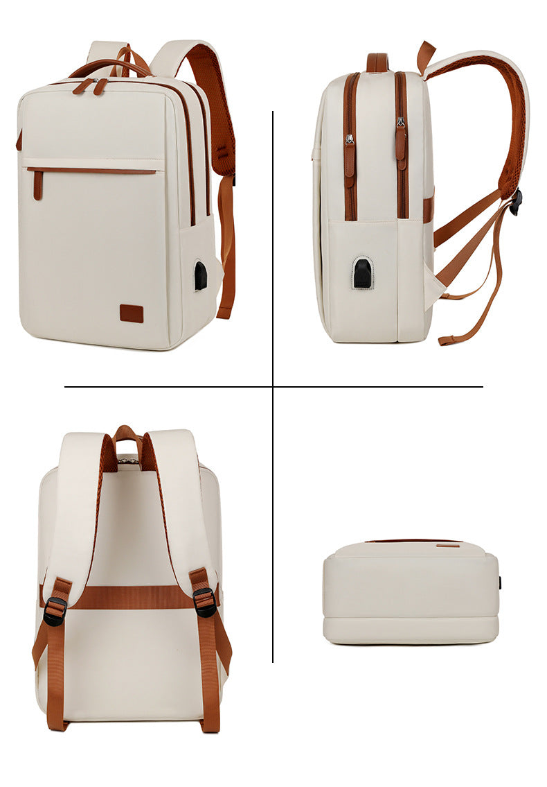 LoungeYard | TechPort Laptop Backpack with USB Charging Port – Water-Resistant Design for 15.6-Inch Laptops — product view 2