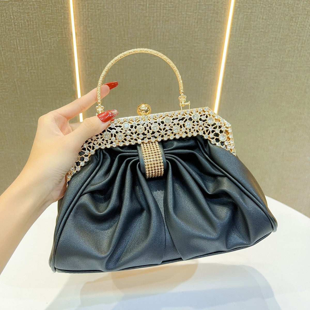 Luxurious Satin Evening Handbag — product view 7