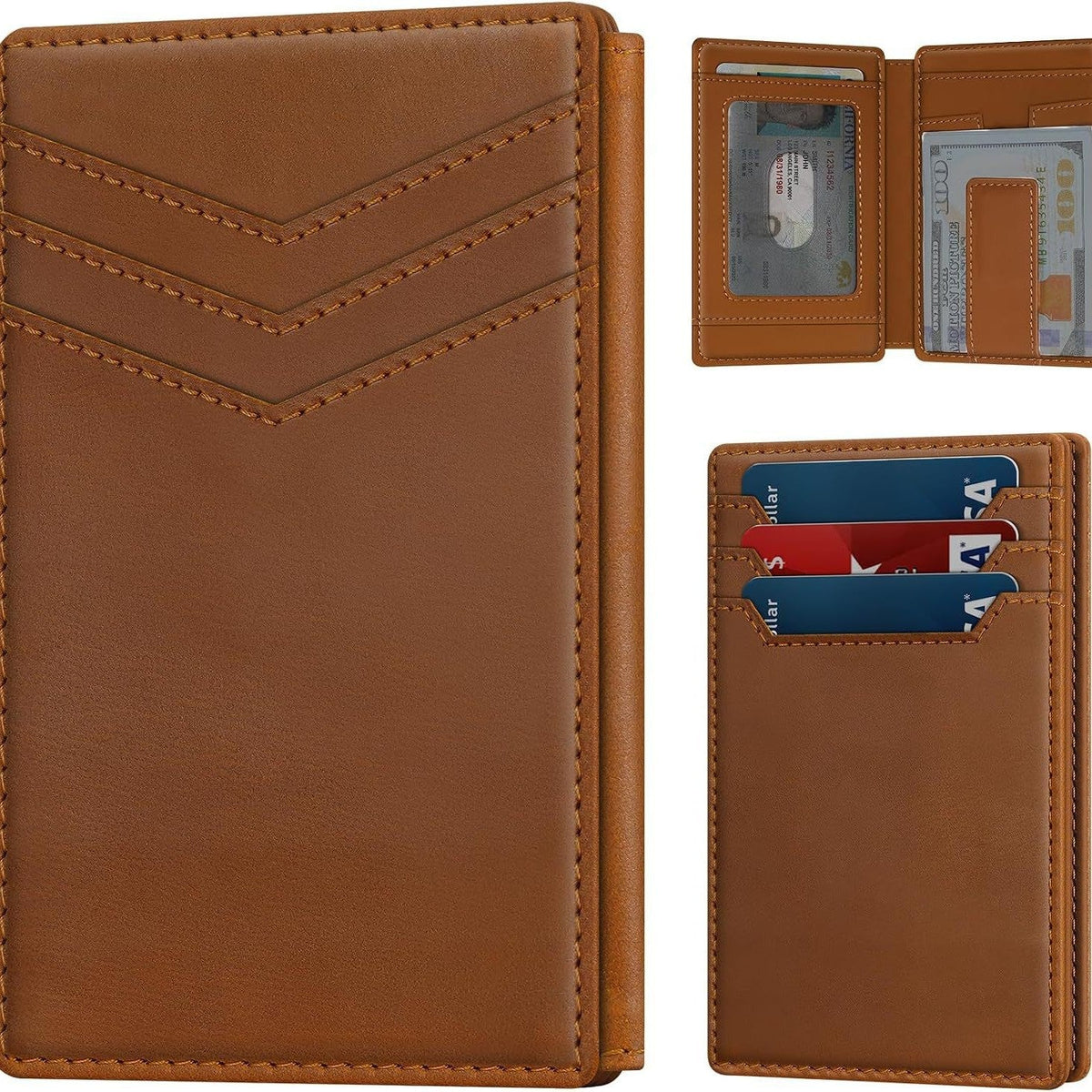 Premium Leather Cardholder LoungeYard — product view 1