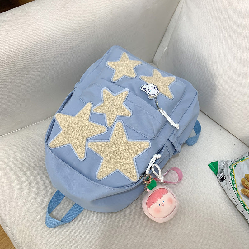 Star-Embellished Casual Backpack — product view 3