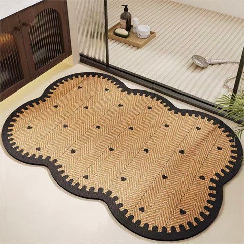 Decorative Herringbone Bath Mat — product view 6