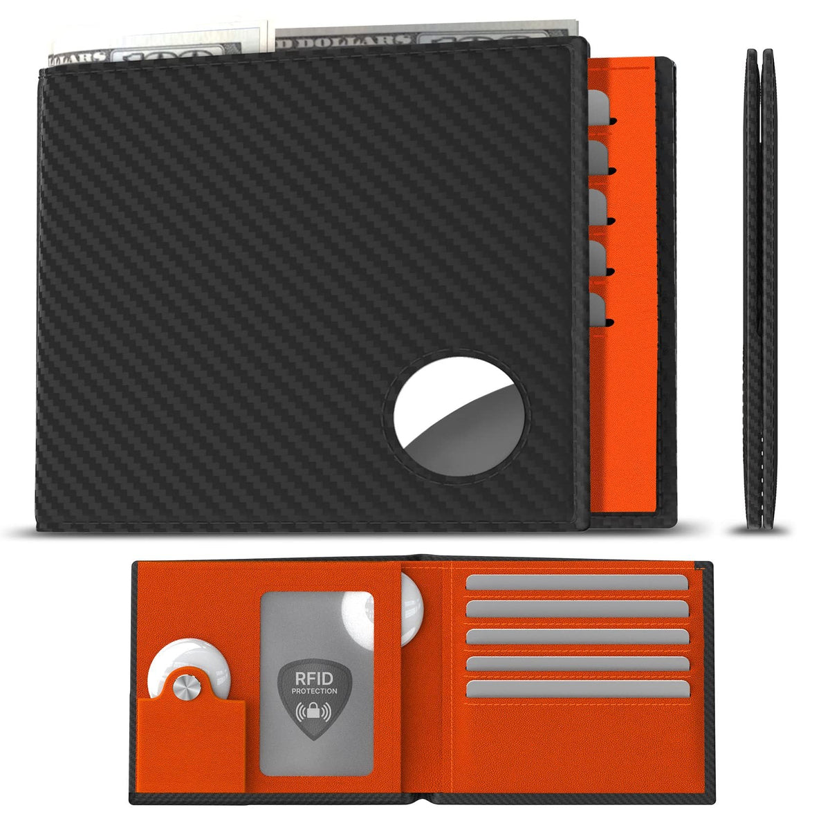 RFID Shielded Leather Wallet LoungeYard — product view 7