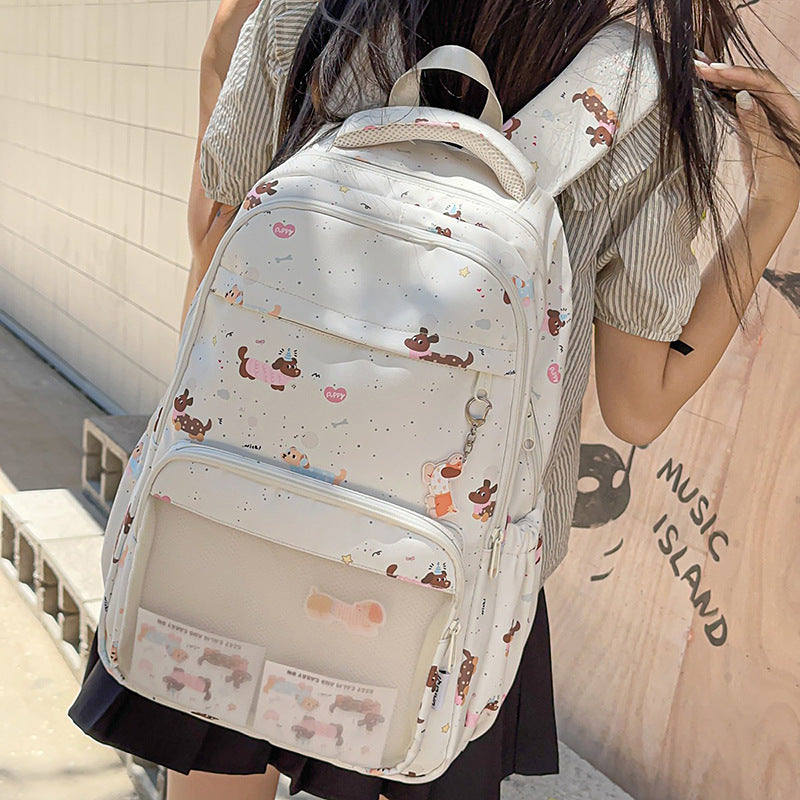Fun Illustrated Pet-Themed Backpack LoungeYard — product view 3