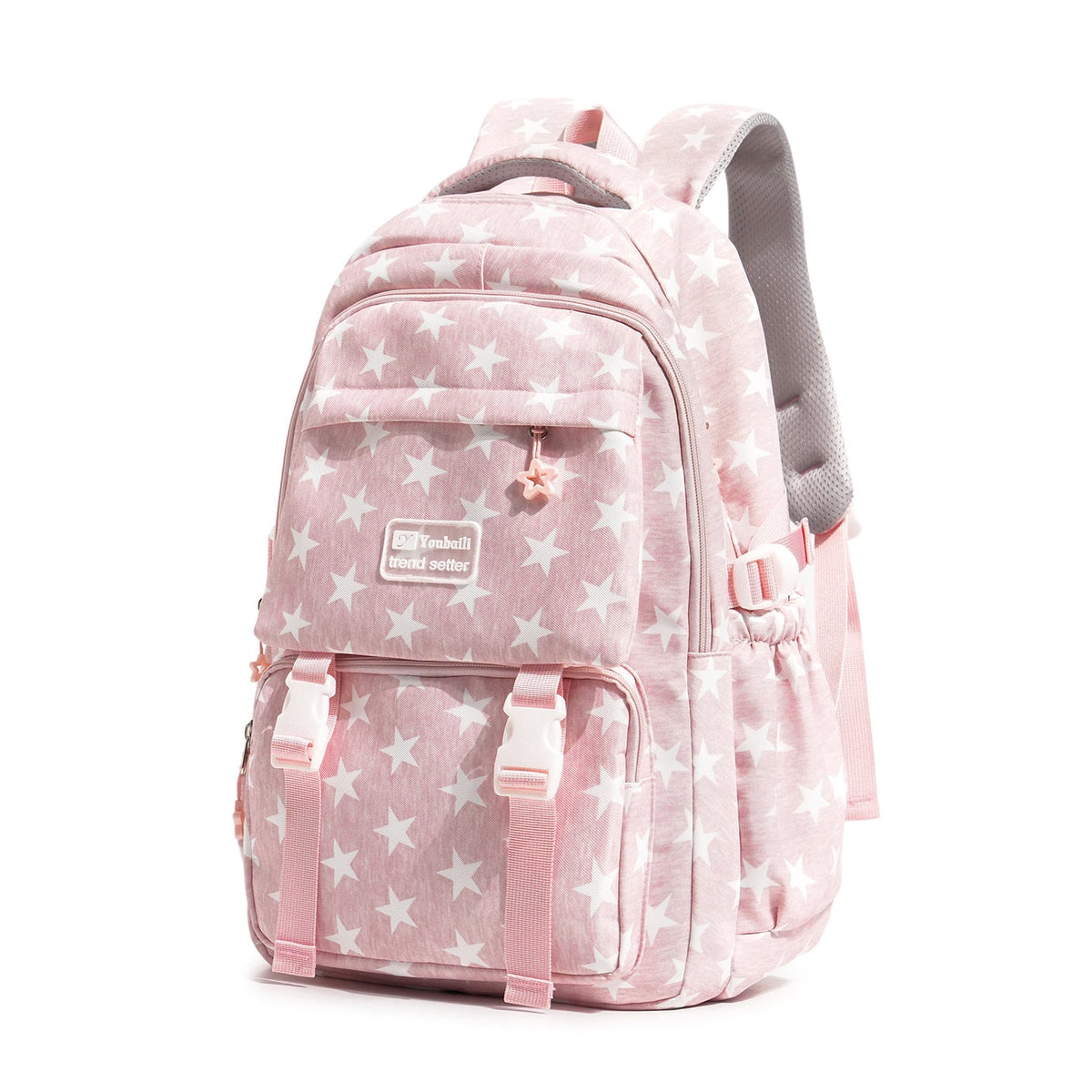Stylish Star-Embellished Casual Backpack LoungeYard — product view 5