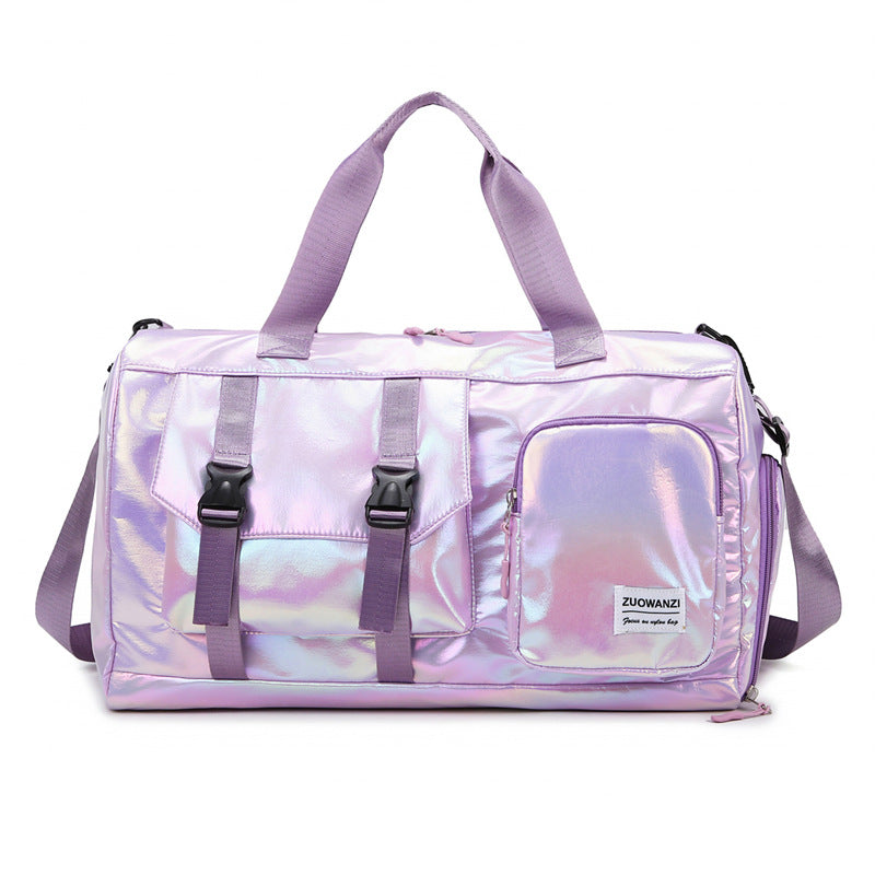 Iridescent Multi-Pocket Travel Duffel Bag LoungeYard — product view 4