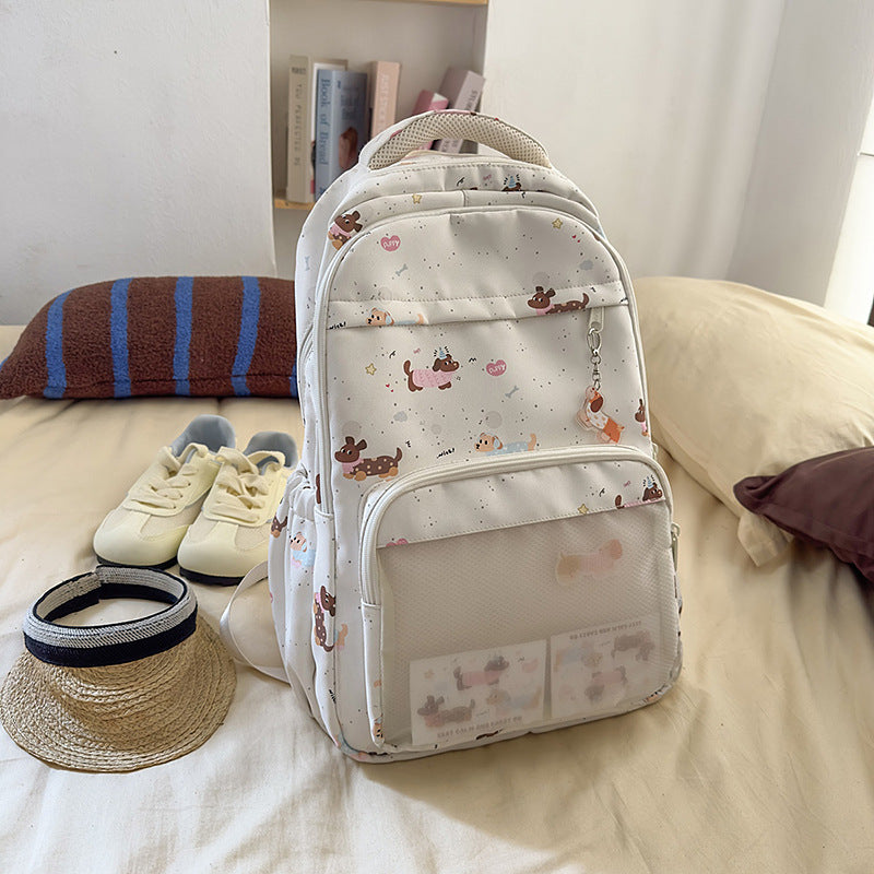 Fun Illustrated Pet-Themed Backpack LoungeYard — product view 6