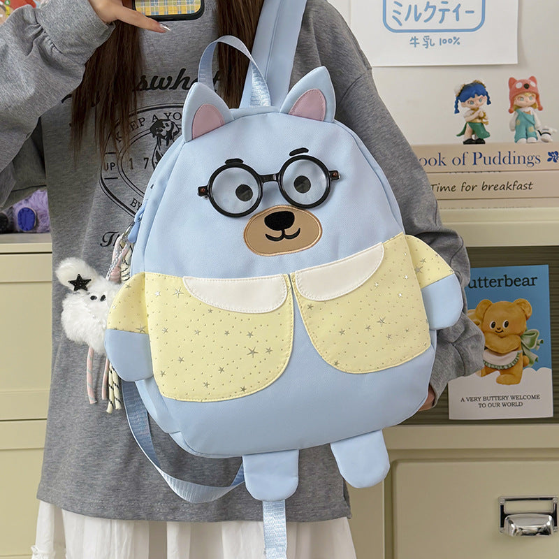 Cartoon-Themed Cute Bear Backpack LoungeYard — product view 3