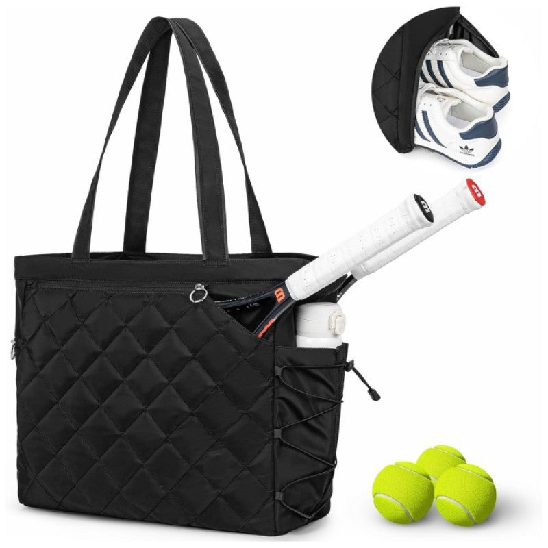 Quilted Tennis Tote Bag — product view 2