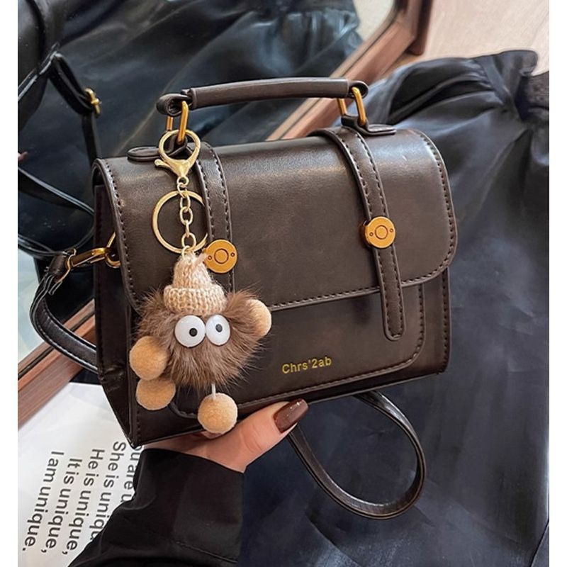 Structured Faux Leather Handbag LoungeYard — product view 4