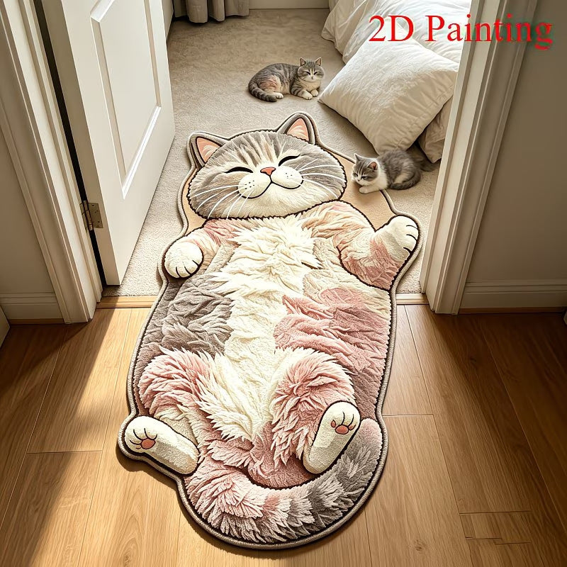 Cute Cat-Shaped Bath Mat — product view 6